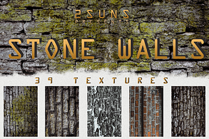 Stone Walls Photoshop Textures