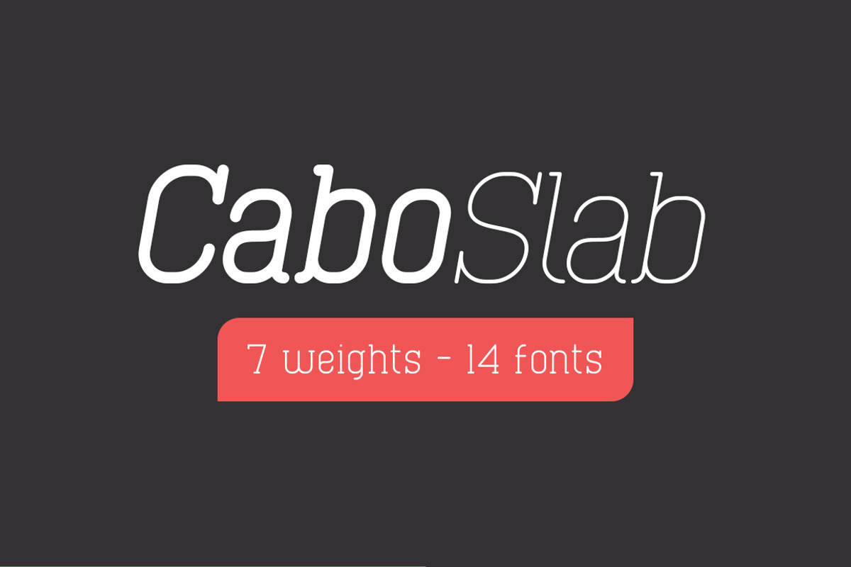 Cabo Rounded and Slab - Font Duo preview 3