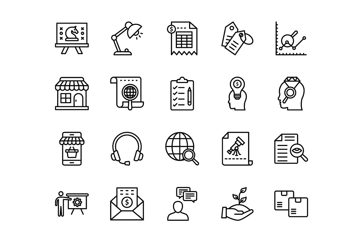 Market and Economy Icons, a Solid Icon by Vector Portal (Photo 2 of 6)