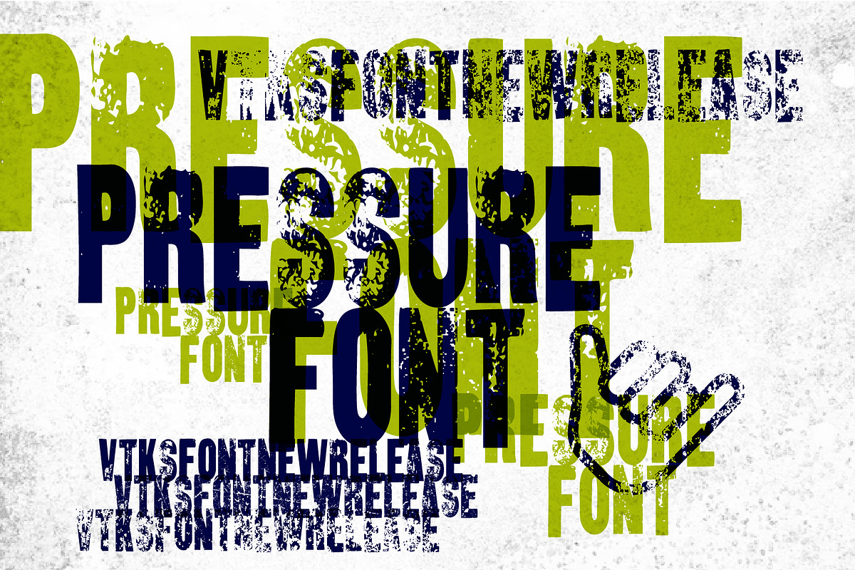 PRESSURE FONT, a Sans Serif Font by vtks design (Photo 3 of 4)