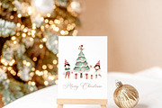 Watercolor Whimsical Christmas Set, a Decorative Illustration by Carol Lozove (Thumbnail 14 of 44)
