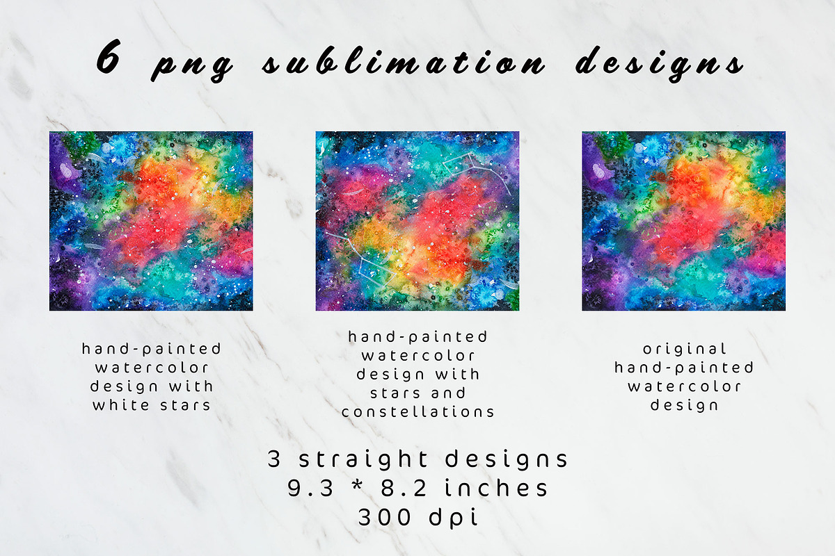 Galaxy sublimation tumbler design, an Object Graphic by AnastasiaWatercolor (Photo 4 of 5)