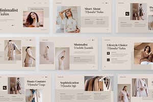 Minimalist Fashion Keynote Template