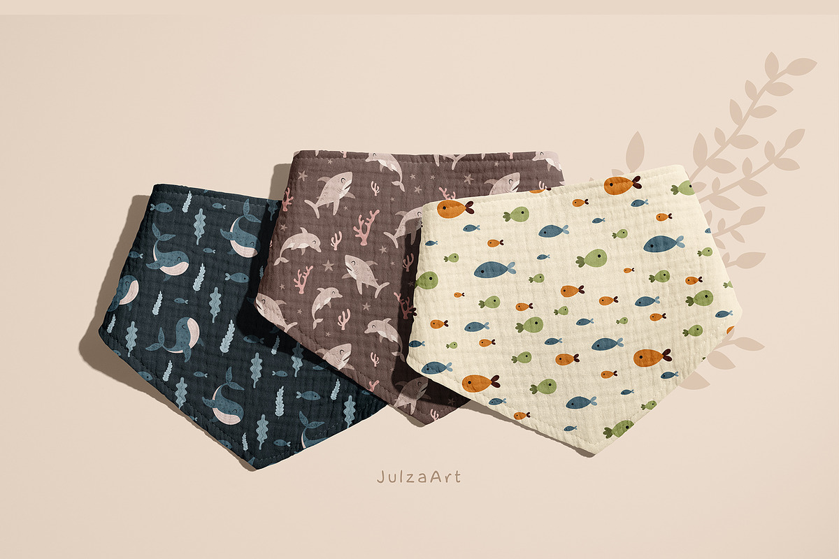 Sea animals collection, an Animal Illustration by JulzaArt (Photo 9 of 10)