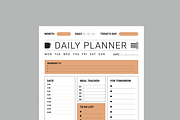Daily Planner Layout, a Stationery Template by MightyDesign (Thumbnail 4 of 8)