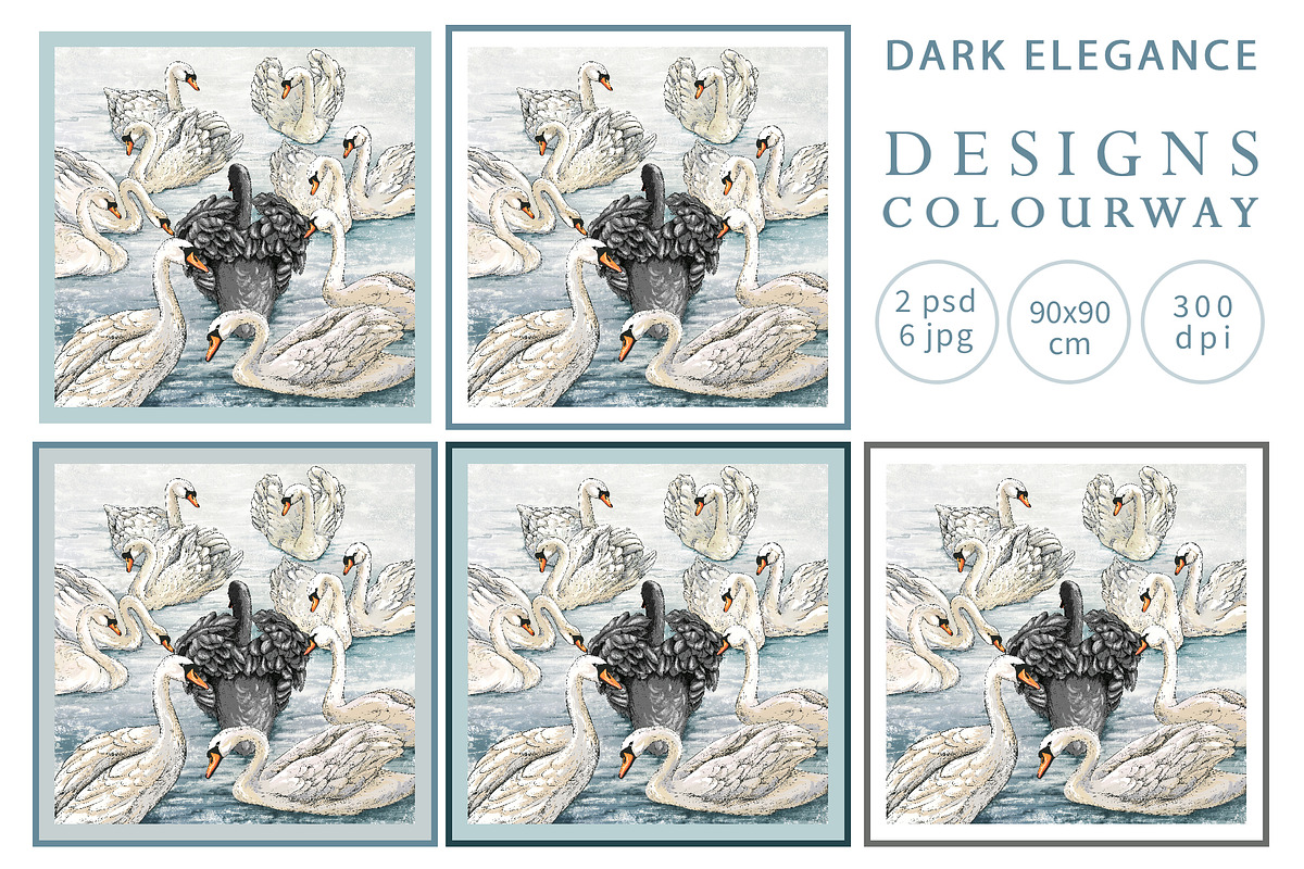 Silk Scarf Dark Elegance, a Wallpaper Graphic by Natalia0307 (Photo 2 of 7)