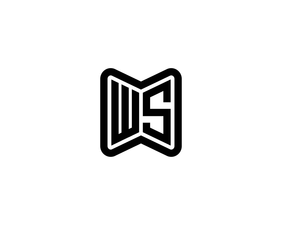 WS logo design vector template, a Branding & Logo Template by xcoolee