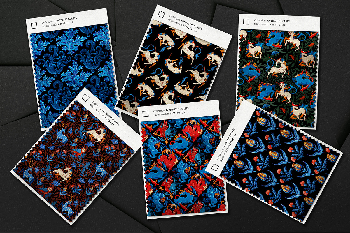 Fantastic beasts. Medieval tale, a Pattern Graphic by OlgaSoi007 (Photo 7 of 16)