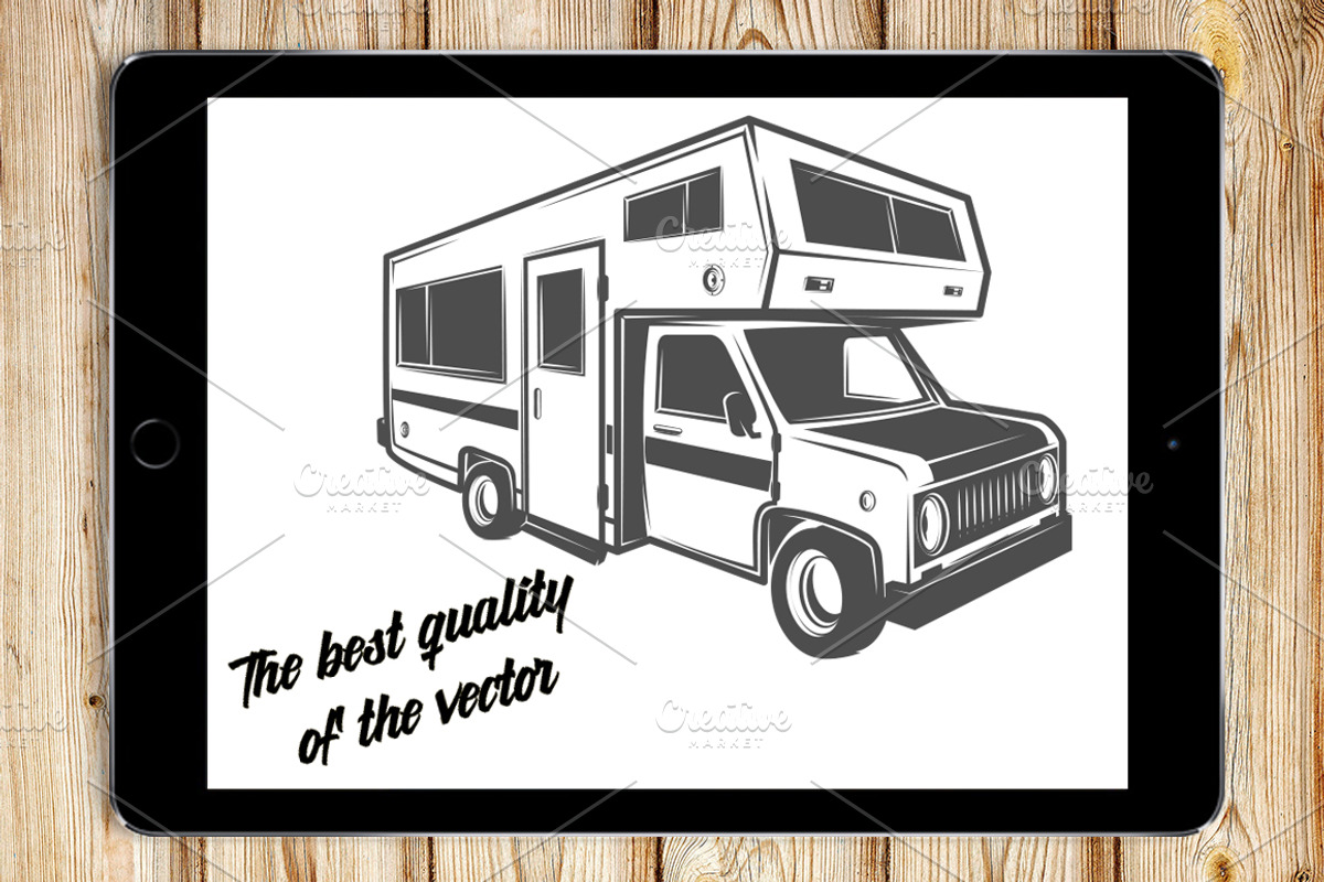 9 in 1 Set of RV car and Home Truck, an Illustration by Hadanello88 (Photo 3 of 4)