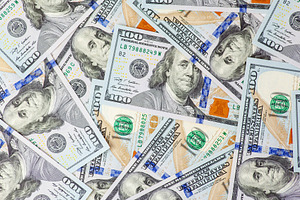 one hundred dollar bills money backg