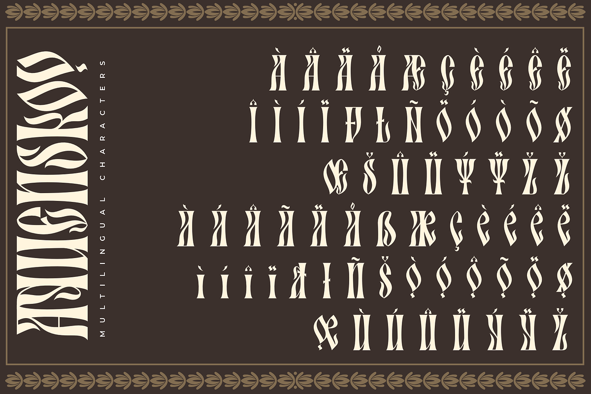 Aquenskov for Streetwear & Apparel, a Blackletter Font by ilhamtaro (Photo 9 of 10)