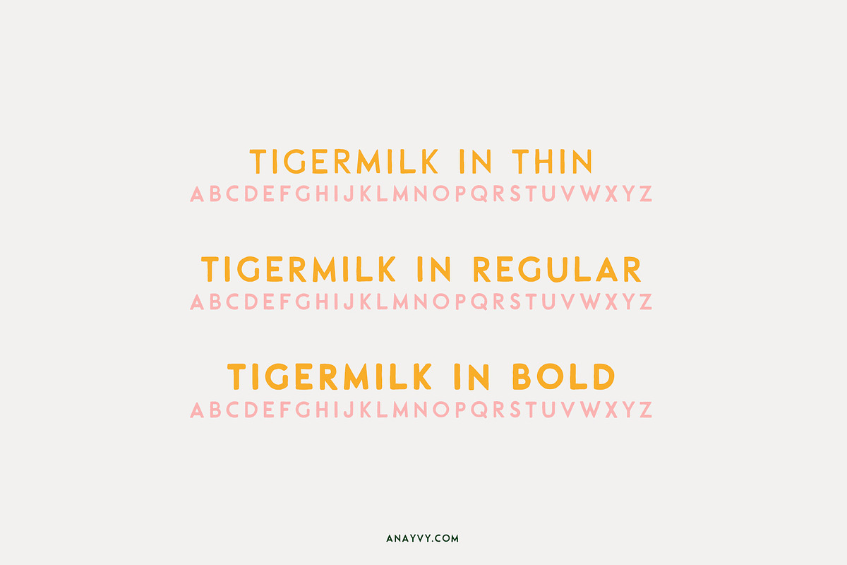TIGERMILK handpainted cutiepie font, a Handwritten Font by ana & yvy (Photo 10 of 15)