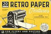 Retro Paper Textures, a Texture Graphic by Retro Machine (Thumbnail 1 of 5)
