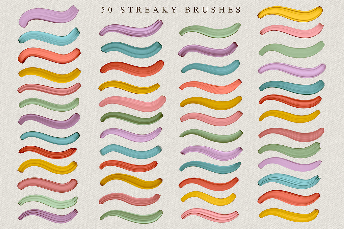 197 Thick Paint Procreate Brushes, a Brush Add-On by The Creative Bix (Photo 10 of 15)