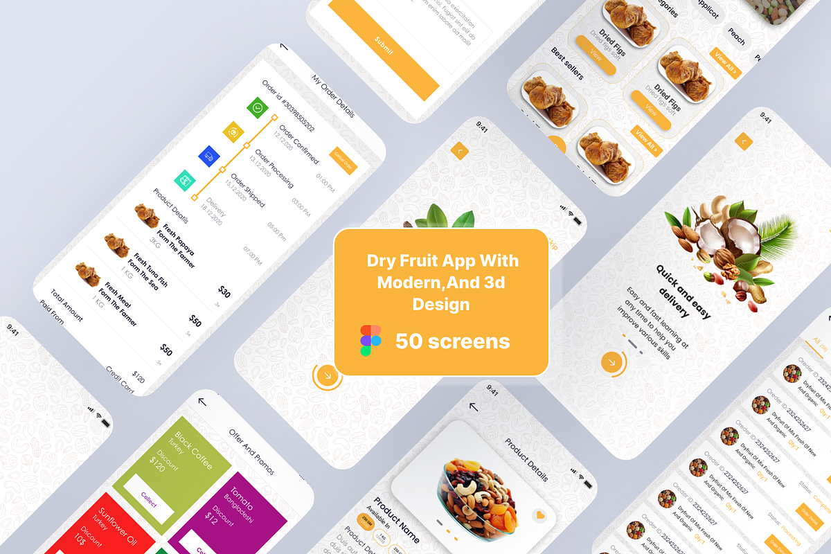 Dryfruit app design modern,3d app, an App Template by RayeesKhan (Photo 1 of 4)