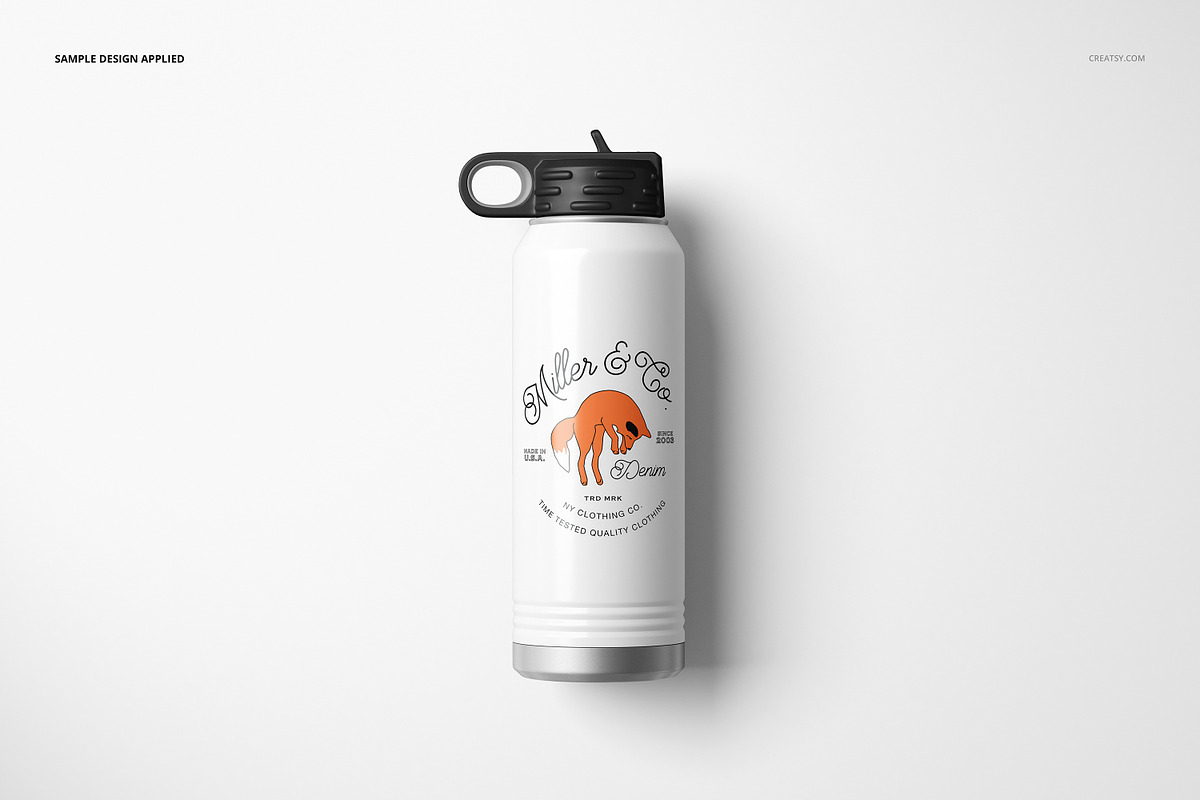 F. Color 30 oz. Water Bottle Mockup, a Product Mockup by creatsy5 (Photo 4 of 12)