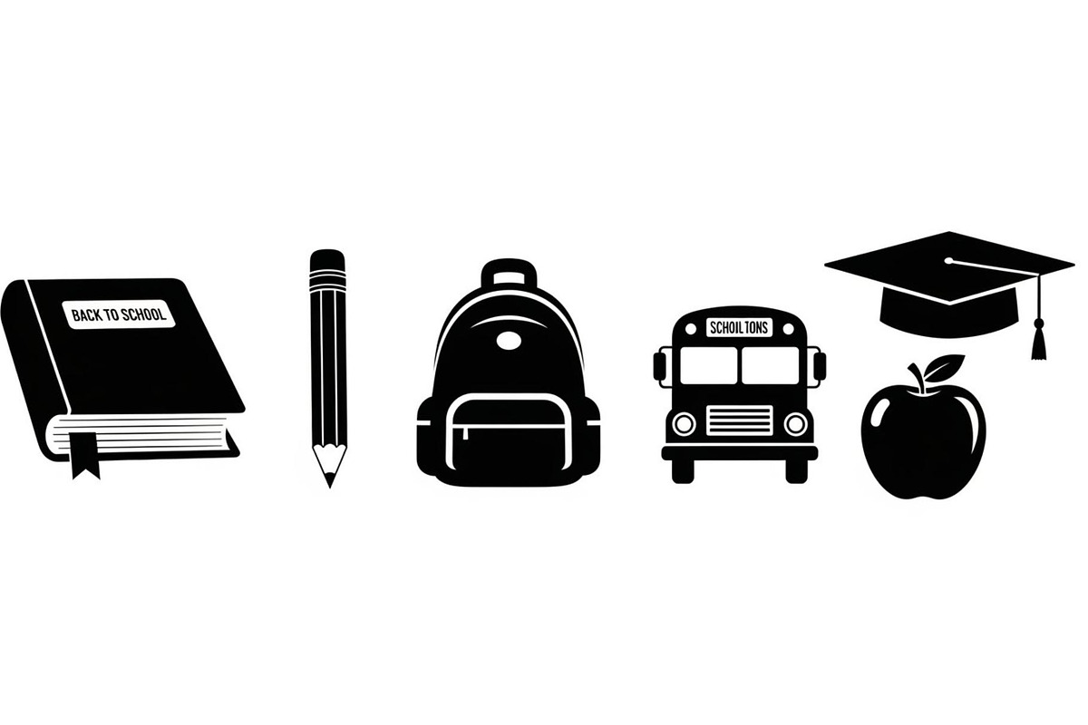 Back To School Silhouette Bundle, an Illustration by Designer_Momina (Photo 21 of 51)
