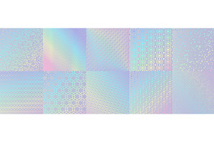 Hologram backgrounds, an Illustration by Vector Tradition