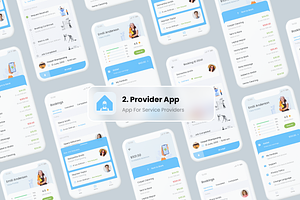 Home Service Finder &Provider App UI