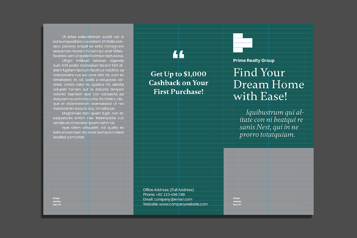 Real Estate Trifold Brochure v1, a Brochure Template by Akreatipe (Photo 3 of 4)