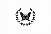 Rose Butterfly Wreath Silhouette —, an Illustration by Amazin_art (Thumbnail 6 of 25)