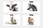 On The Farm Watercolor Collection, an Animal Illustration by artsy-fartsy (Thumbnail 2 of 11)