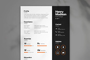 Graphic Designer Resume, a Resume Template by Saman Osama (Thumbnail 1 of 2)