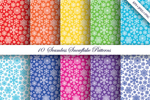 Snowflake Patterns Set
