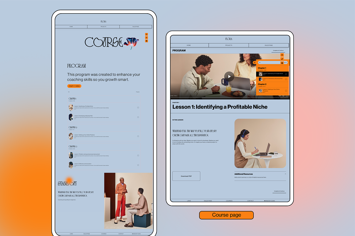 FLORAS Hybrid - SQSP and Thrivecart, a Squarespace Template by dunagency (Photo 5 of 7)