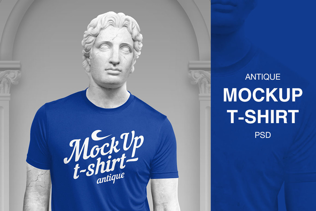 Mockup T-shirt Antique #1, a Product Mockup by Sergey Serebrennikov (Photo 1 of 3)