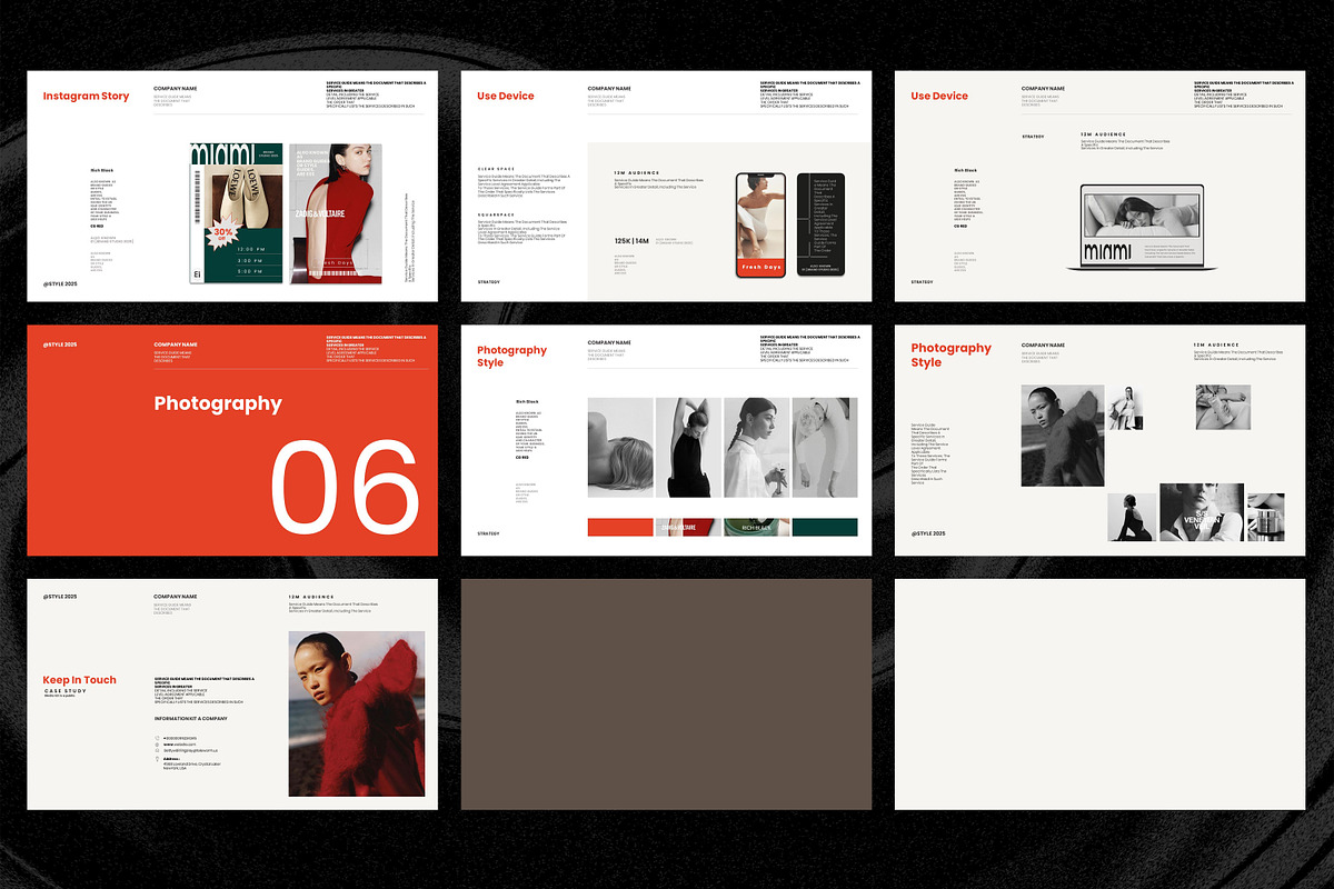 Miami | Brand Guidelines Template, a Presentation Template by Studio Industry (Photo 12 of 13)