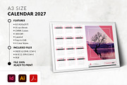 A3 Landscape Calendar 2027 Template, a Stationery Template by MstArtwork (Thumbnail 4 of 5)