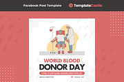 World Blood Donor Day Canva Template, a Design Template by TemplateCastleStore (Thumbnail 1 of 4)