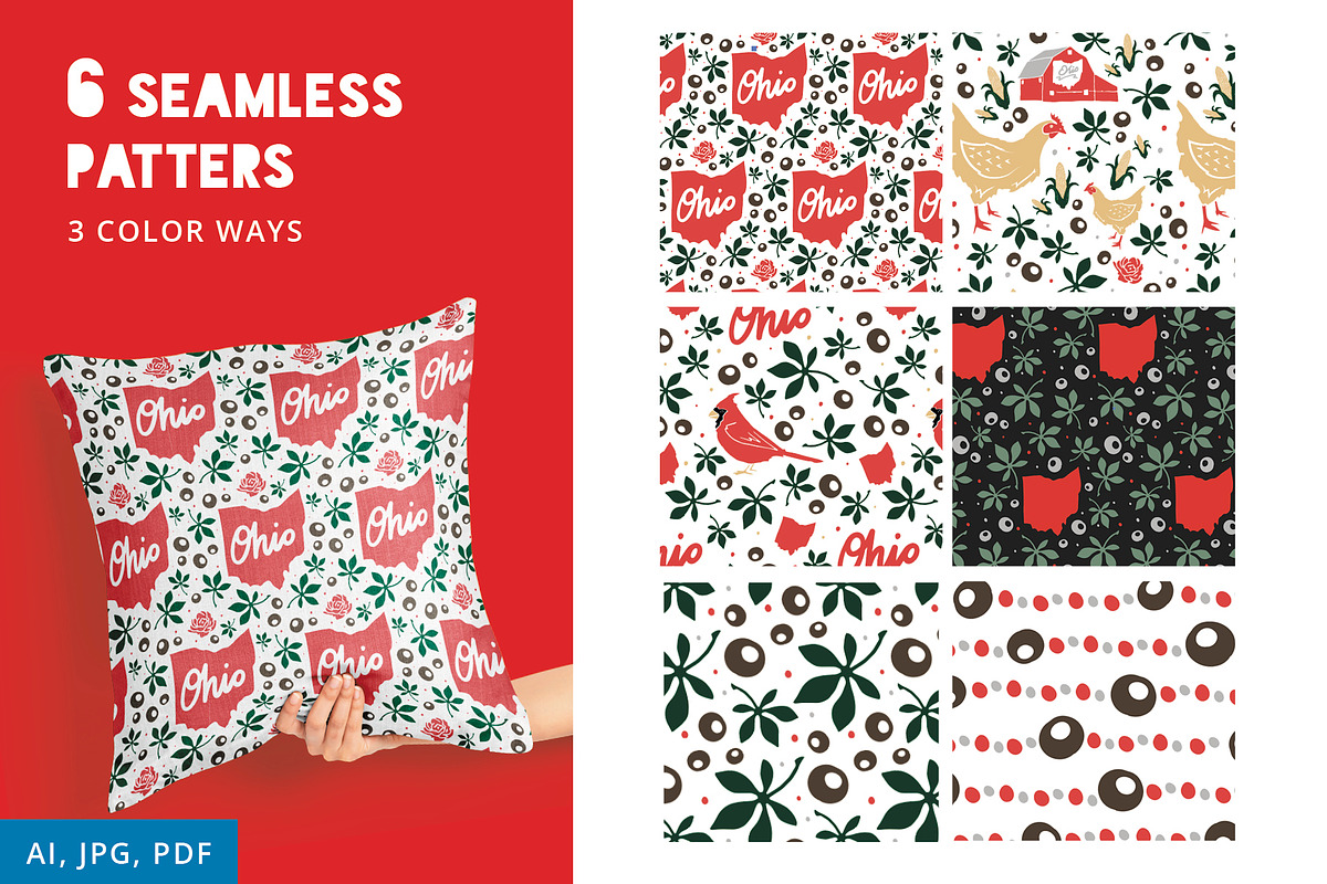 OHIO Illustrations Icons Patterns, an Illustration by BeesDesign (Photo 5 of 8)