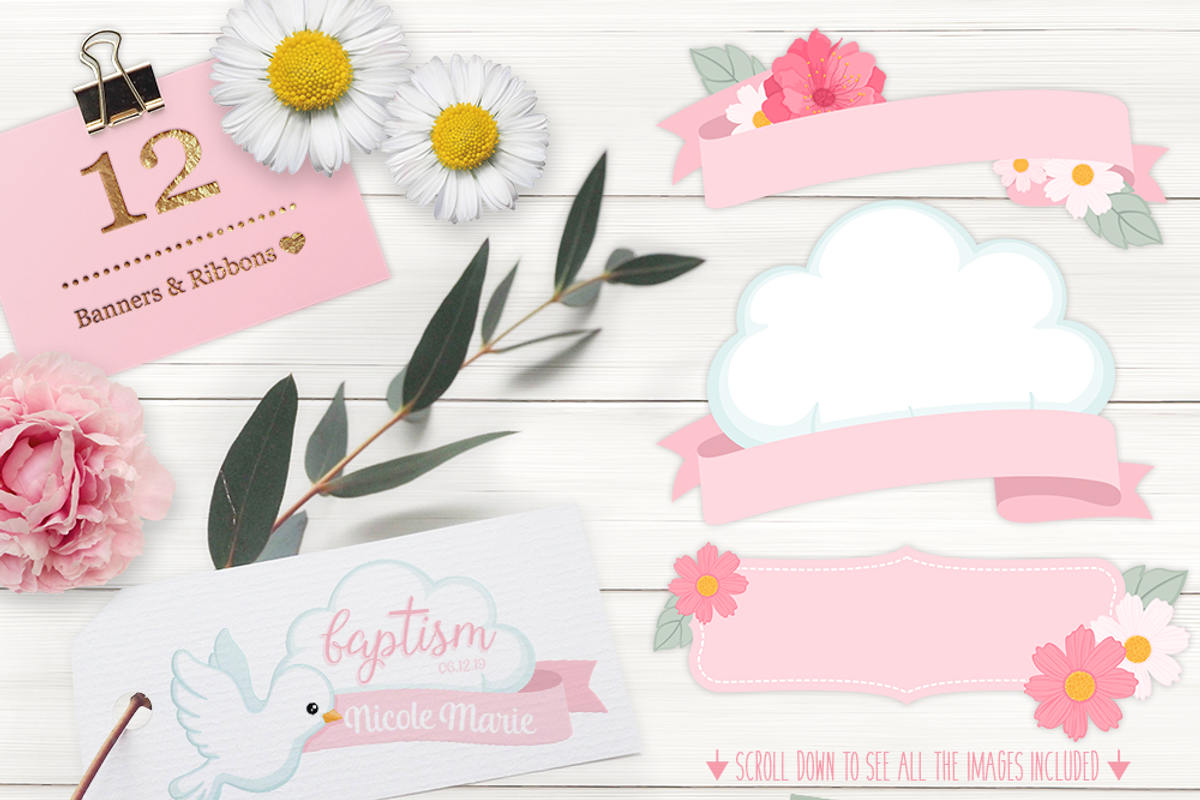 Baptism Design Kit, an Illustration by PixelPaperPrints (Photo 6 of 9)