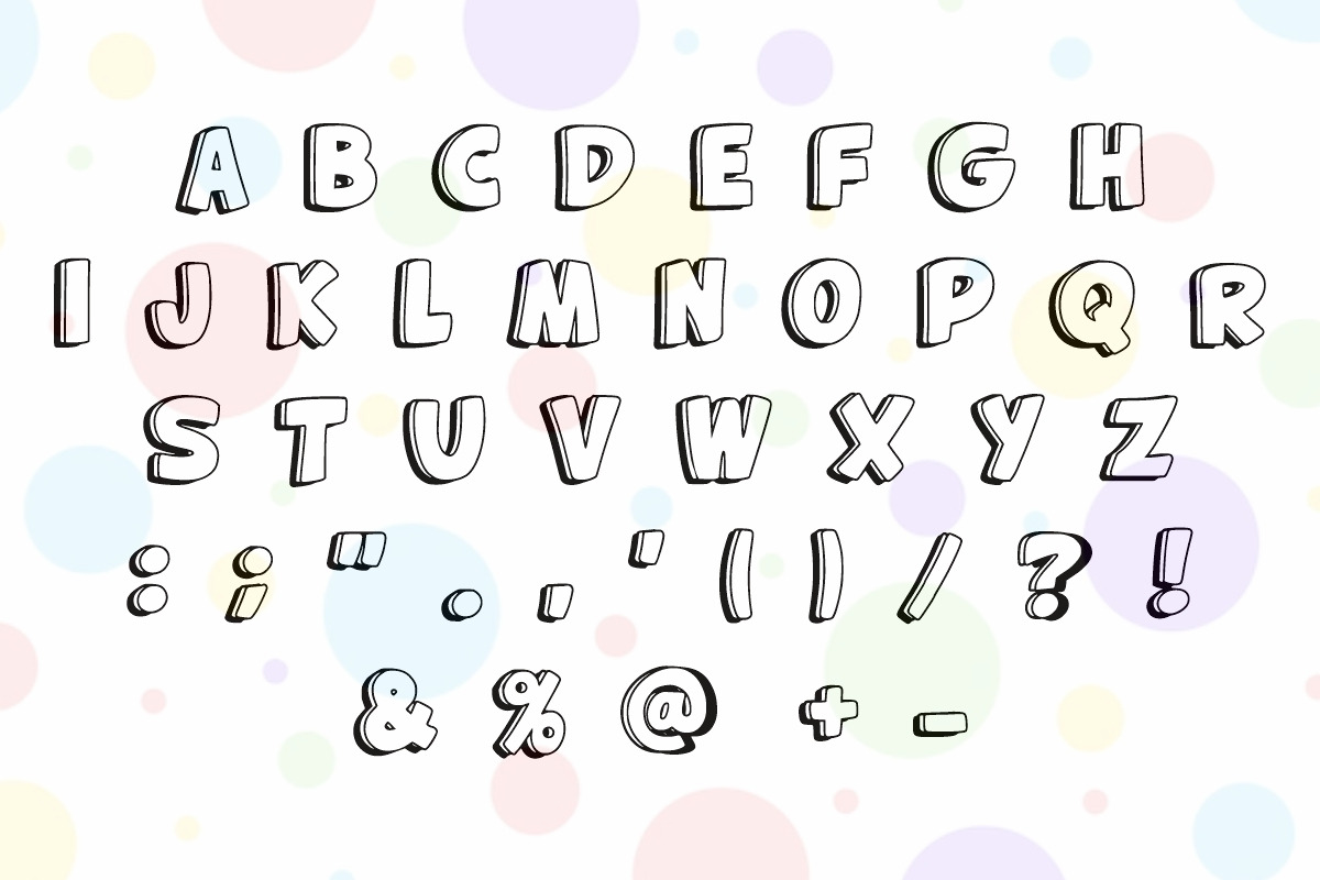 Candy Color font, a Handwritten Font by Fourteen Letter (Photo 6 of 8)