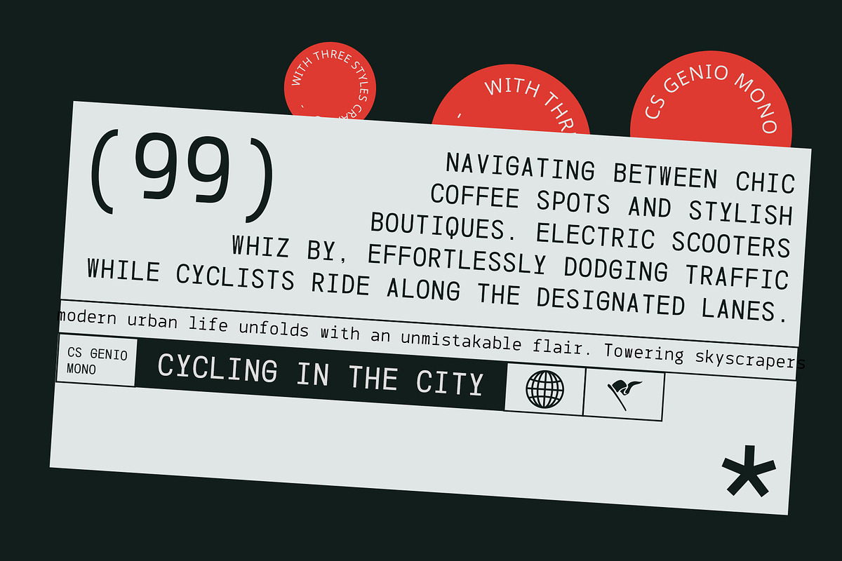 CS Genio Mono – Monospaced Typeface, a Sans Serif Font by Craft Supply Co. (Photo 4 of 8)