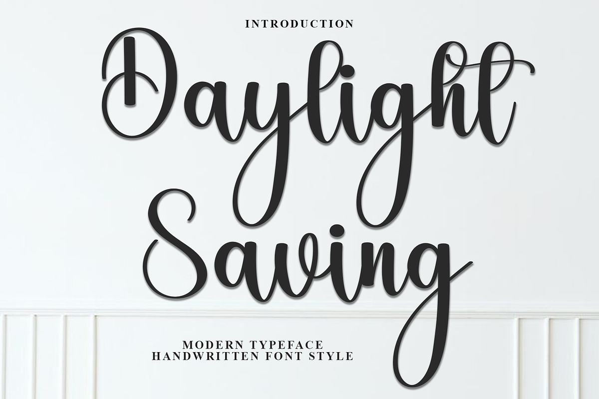 Daylight Saving, a Handwritten Font by InermediaSTUDIO (Photo 1 of 7)