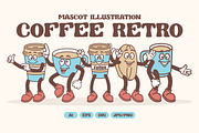 Coffee Retro Illustration, an Object Illustration by Decoconio Design (Thumbnail 1 of 7)