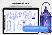 Procreate Gothic Background Stamps, a Brush Add-On by Selentaori Studio (Thumbnail 8 of 13)