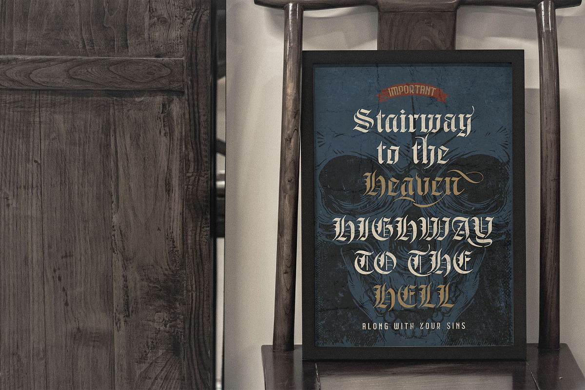 Braysilk Typeface, a Blackletter Font by alit design (Photo 19 of 22)