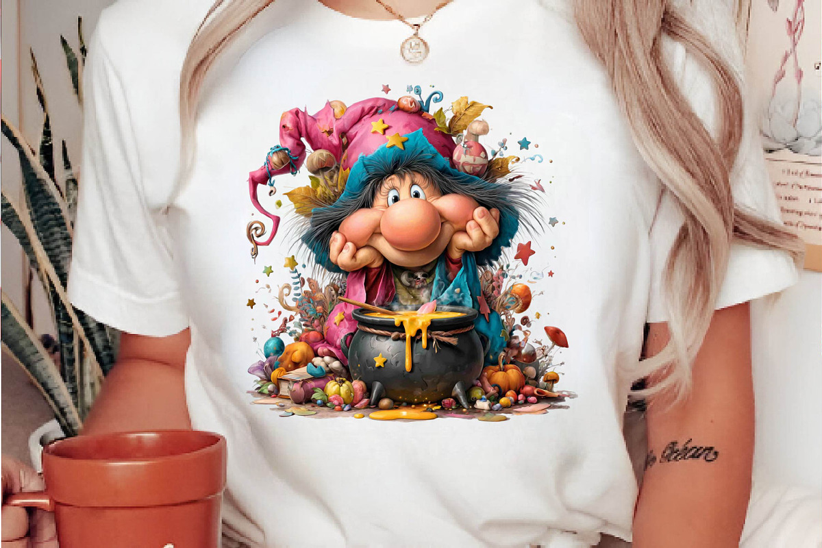 Whimsical Ugly Witch Clipart Bundle, a Person Illustration by fashionaddict (Photo 5 of 7)