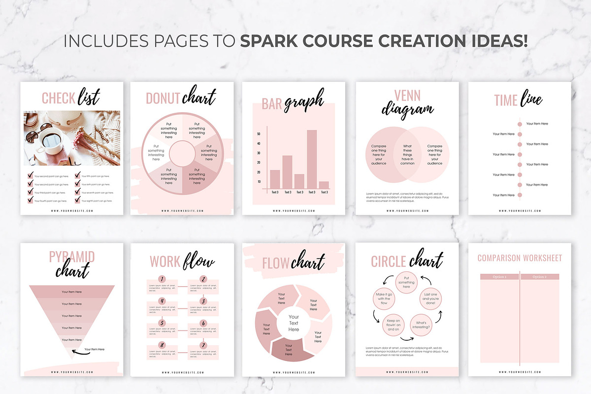 eCourse Workbook & Ebook for Canva, a Magazine Template by Thirty One Palms Studio (Photo 6 of 10)