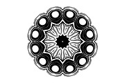 Black and White Mandala Patterns Set, a Decorative Illustration by NJ Himel (Thumbnail 85 of 101)