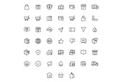 Big E-Commerce / Shopping Icon Set, an Icon by soglamun (Thumbnail 1 of 3)