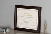 Certificate Mockup, a Books & Magazine Mockup by graphicsauce (Thumbnail 1 of 3)