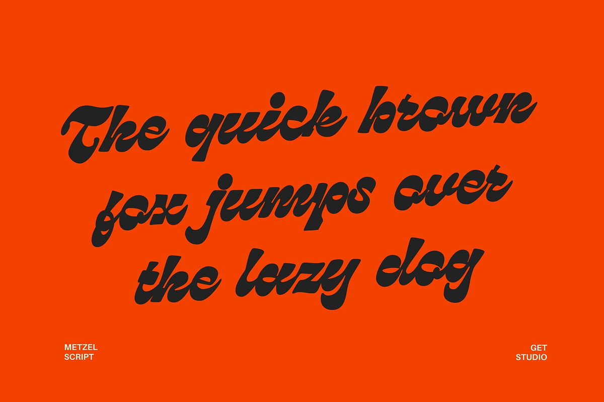 Metzel Script, a Script Font by Get Studio (Photo 6 of 12)