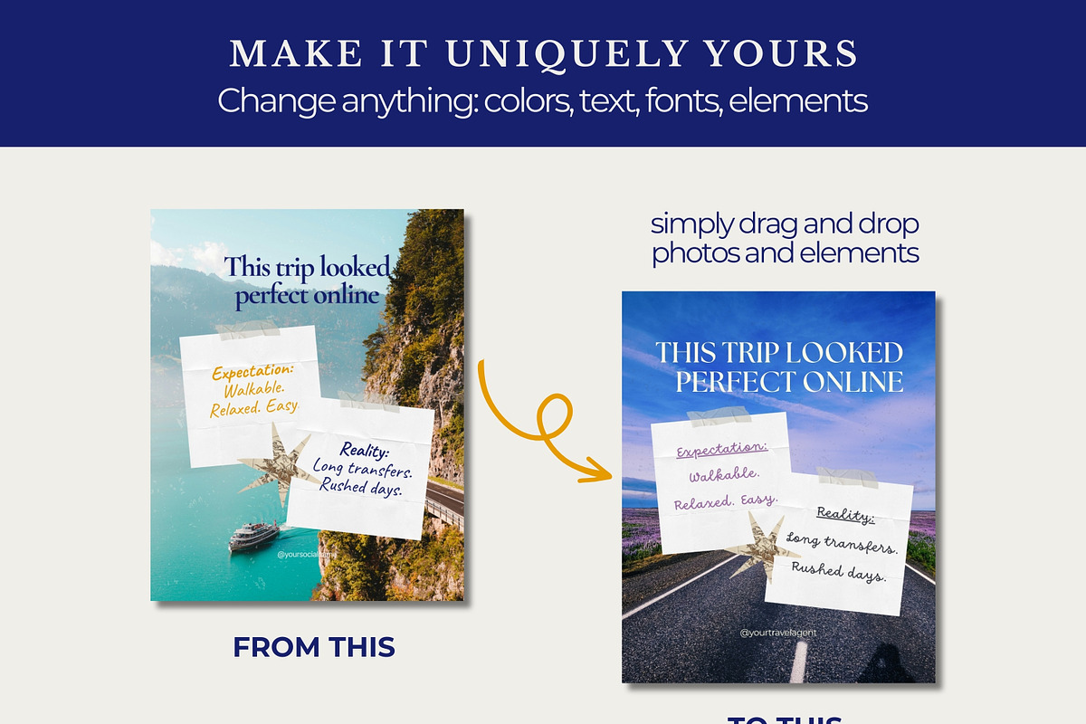 Scrapbook Travel Business Instagram, a Social Media Template by Anna Design Studio (Photo 6 of 10)