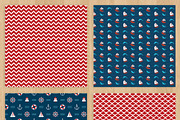 Navy Paper Pack, a Pattern Graphic by Zlatoena Clipart (Thumbnail 3 of 4)