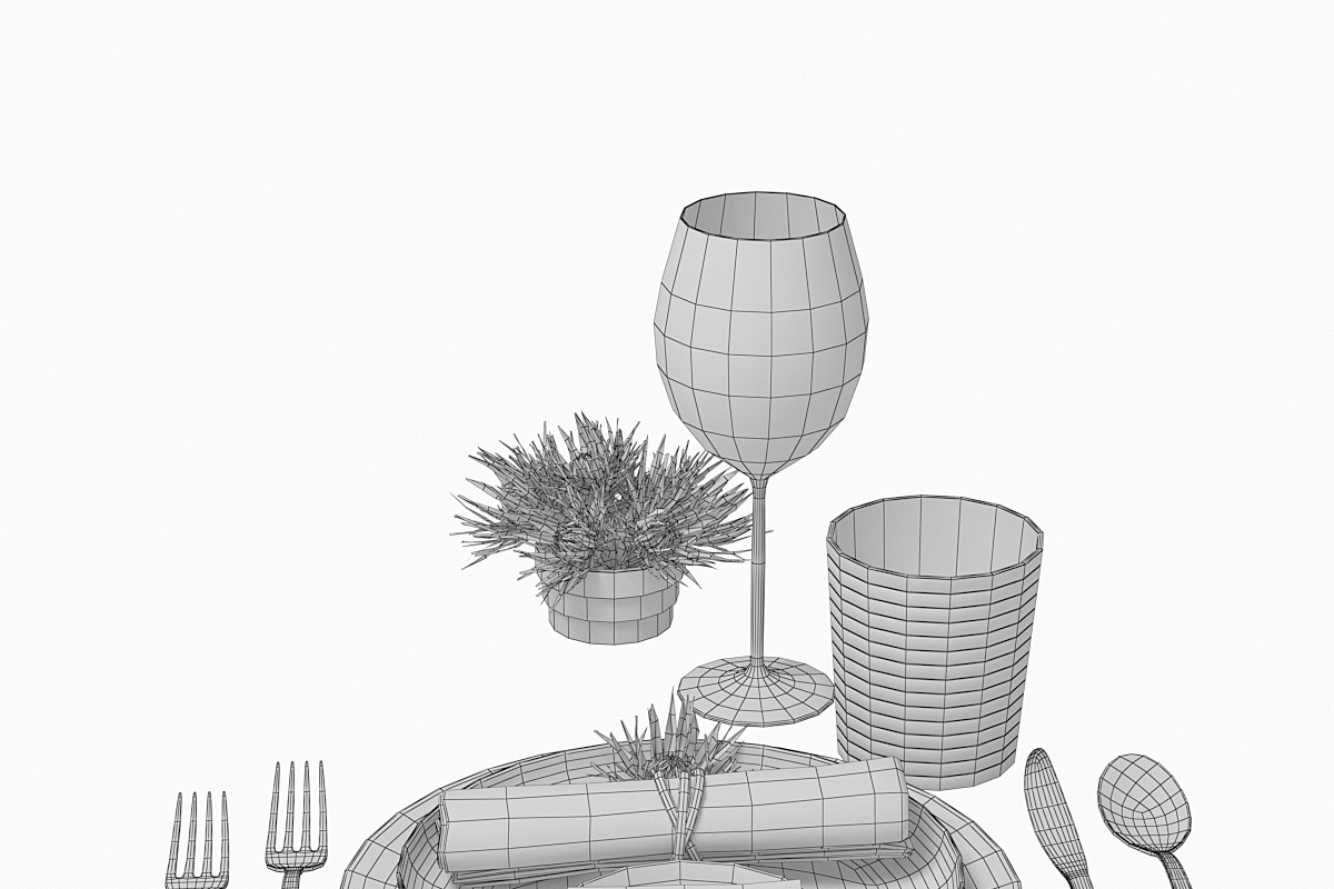 Tableware 02, an Object 3D Model by 3dcruz (Photo 5 of 9)